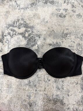 Lili of France Strapless Black Molded Foam Bra - Classic Support - 36 C